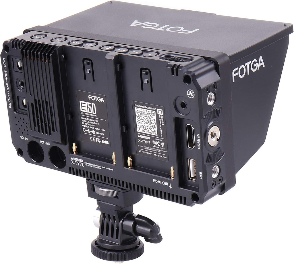5 Inch 2000nit Touch Screen DSLR Camera Field Monitor with 3D LUT, 4K HDMI Input/Output, Dual NP-F Battery Mount B339