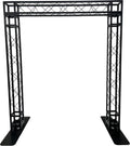 Black Square Metal Arch Truss 8 Ft. Width 7 ft. Height Portable DJ Lighting System I124