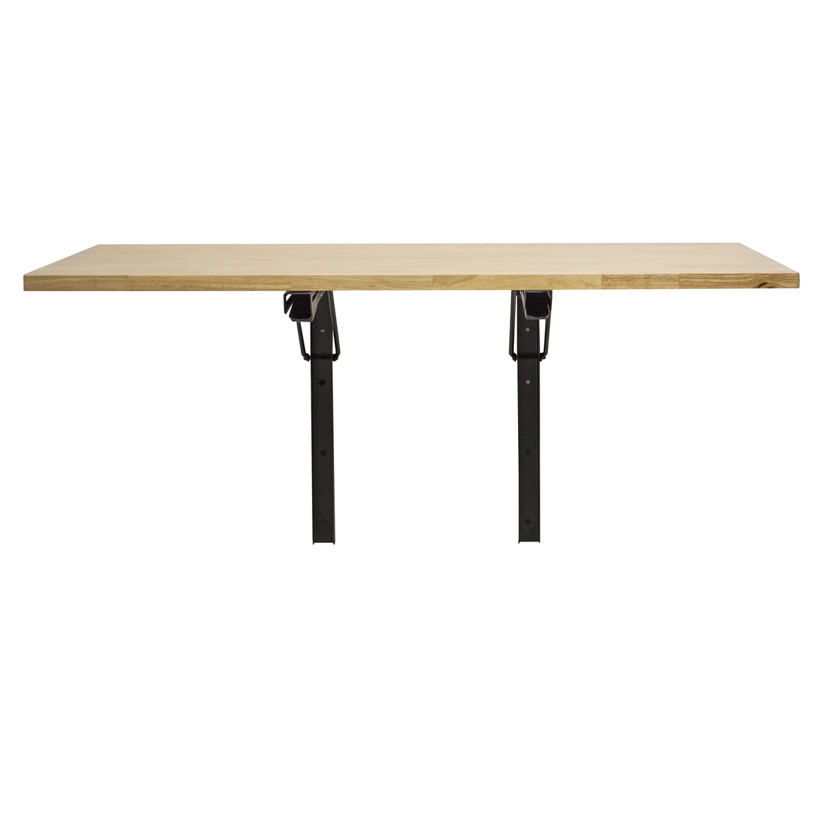 Wall Mounted Folding Steel Hardwood Workbench W942