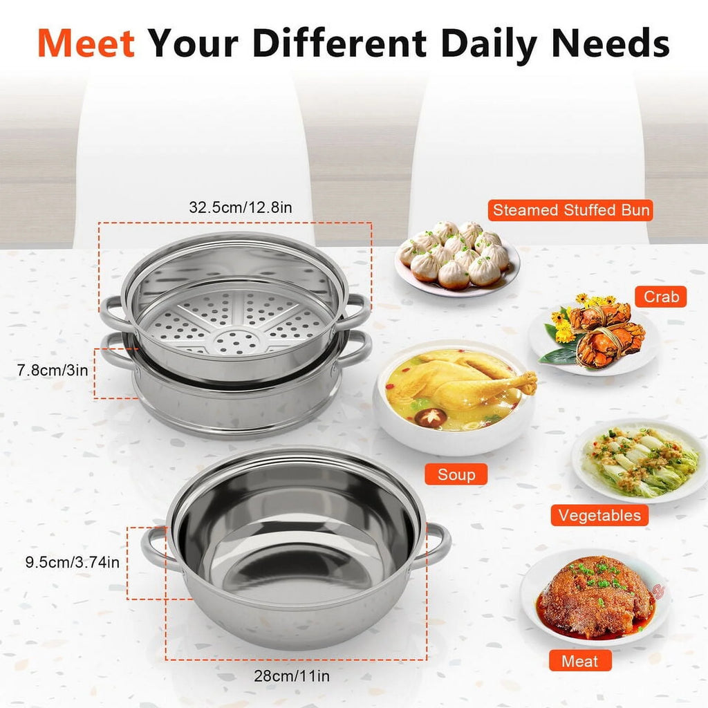 3 Tier Stainless Steel Steamer P56813