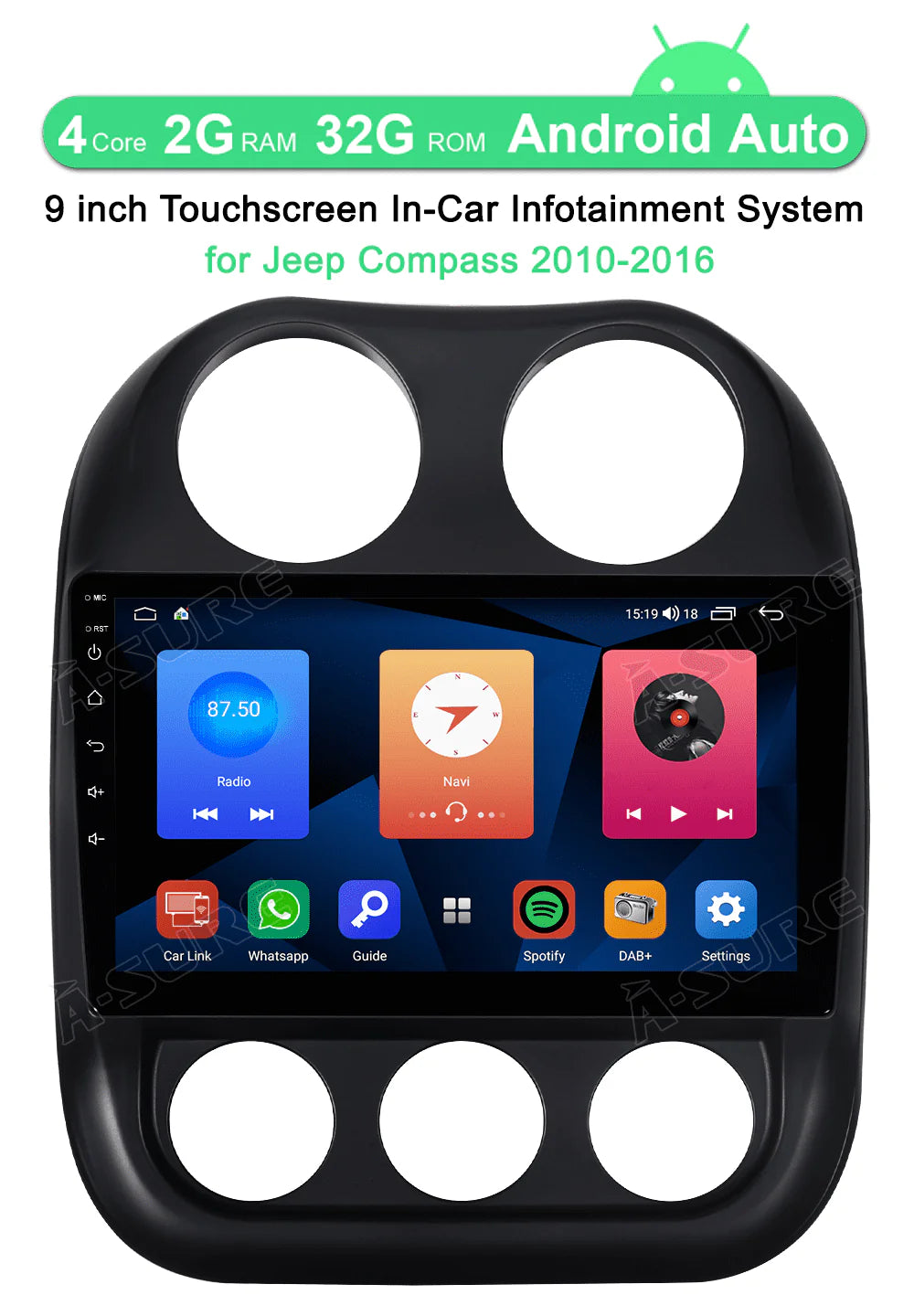 10 Wireless Carplay Android Car Radio Stereo 32GB X11497