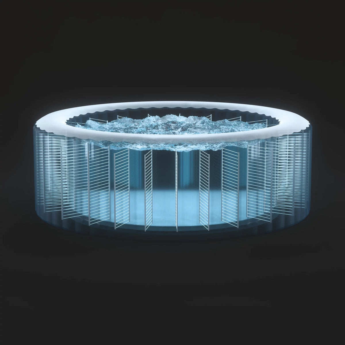 6 Person Inflatable Hot Tub Bubble Jet Spa R51670