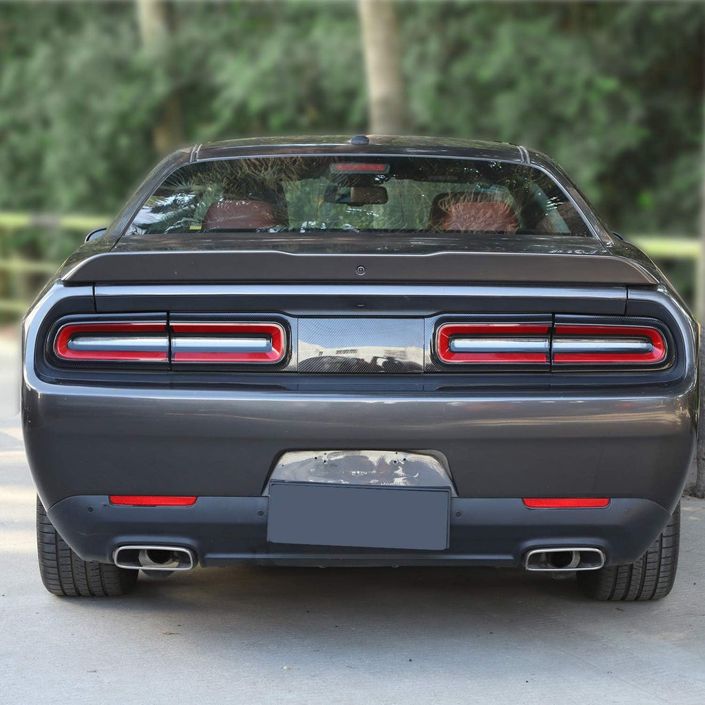 Carbon Fiber Grain Taillight Cover Trim Accessories J14435