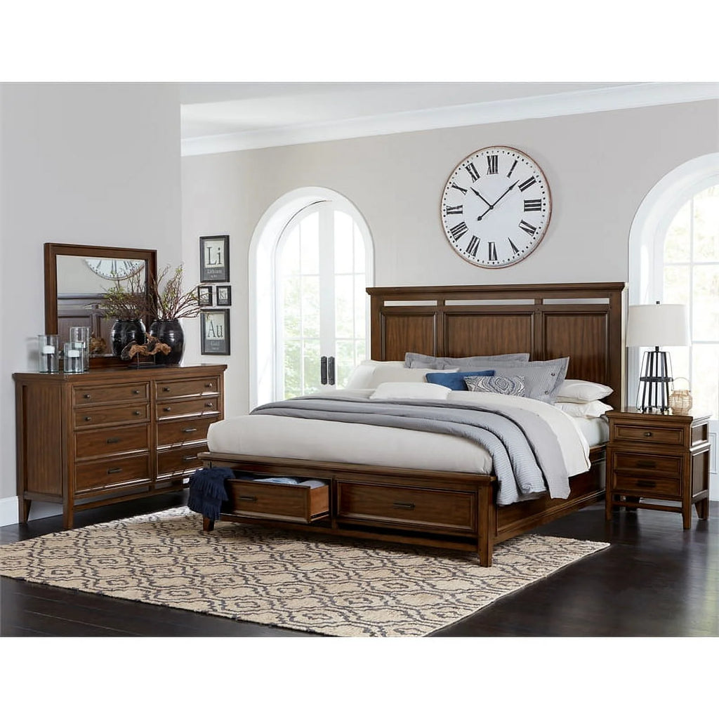 Brown Cherry Nightstand J295097