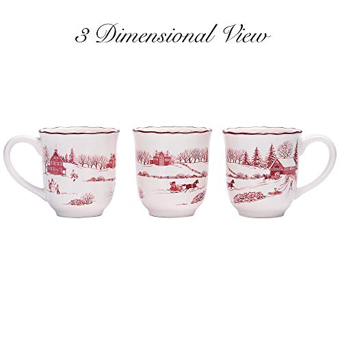 Ceramic Mug Set of 4, 16oz L9171