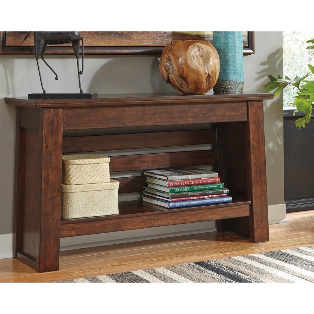 Reddish Brown Sofa Table C265645