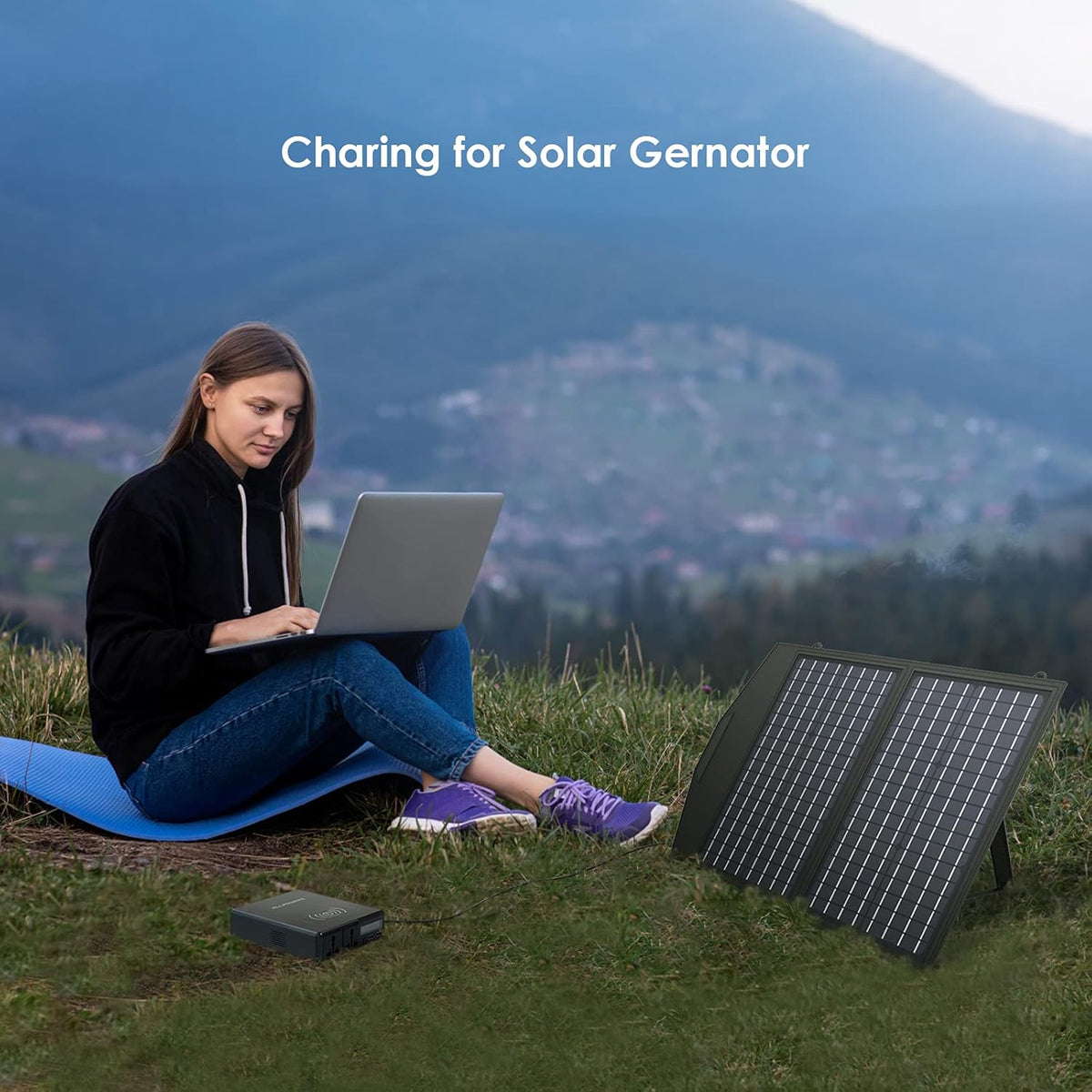 60W Foldable Monocrystalline Waterproof IP66 Portable Solar Panel D112064