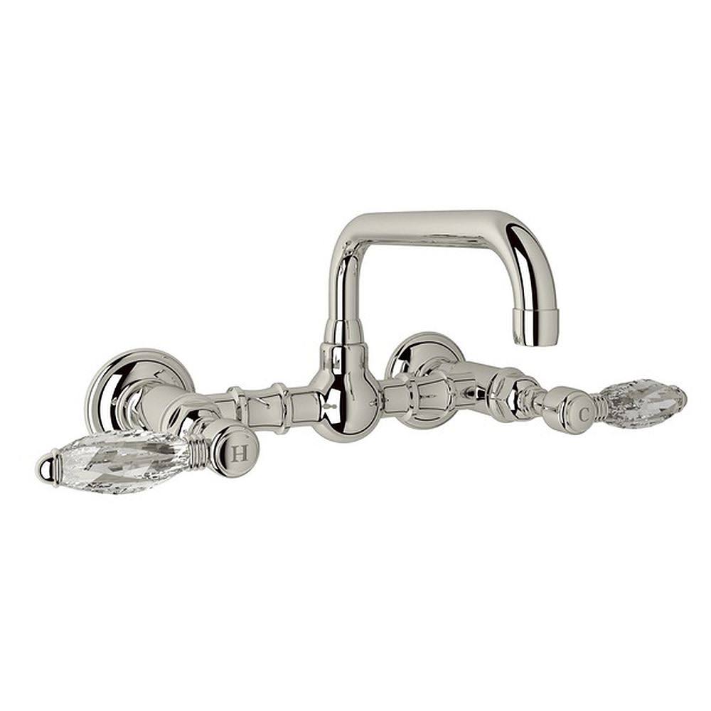 Polished Nickel Wall Mount Bridge Lavatory Faucet R209501