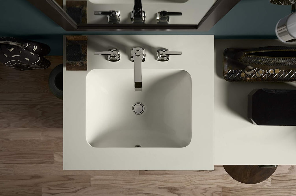 White Under-Mount Bathroom Sink Z99303