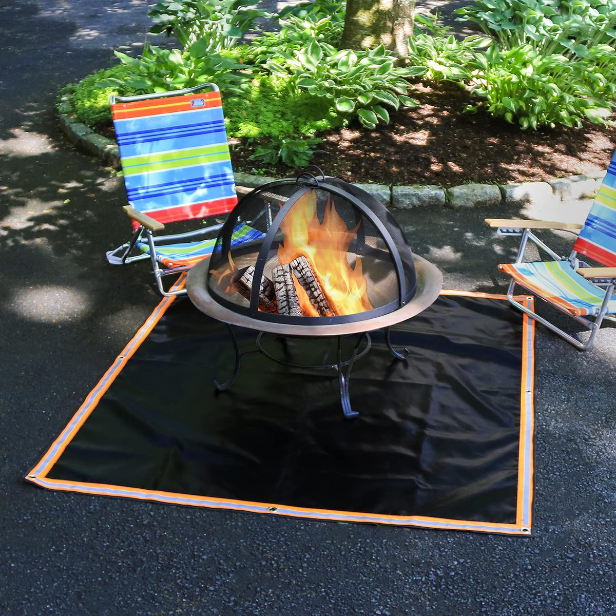 Fireproof 3 Layer Fire Pit Mat X823795