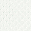 Teal Scalloped Wallpaper T647