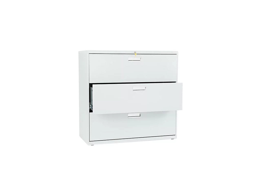 Light Gray Three-Drawer Lateral File T380965