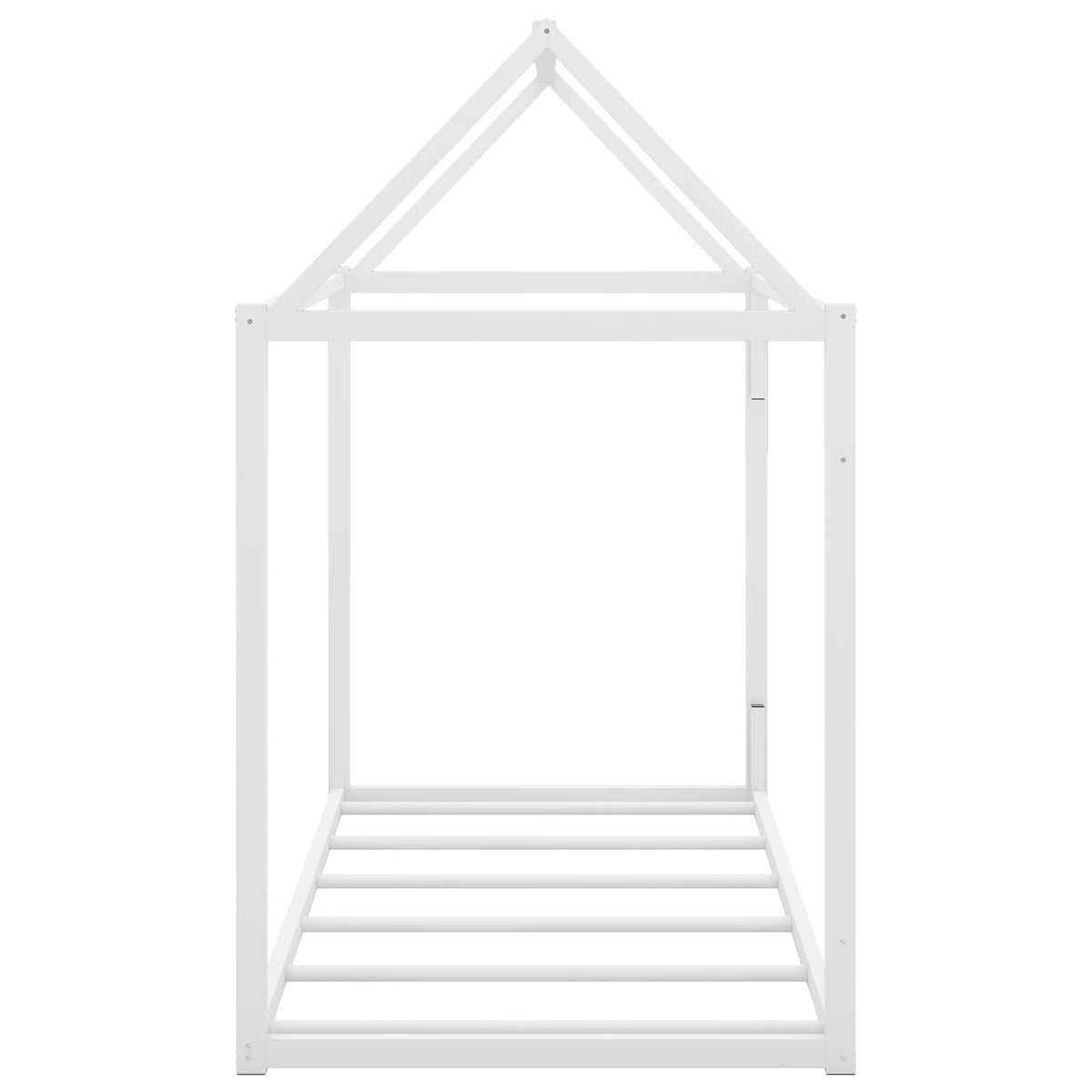 White Metal Twin Size Canopy Bed F996859