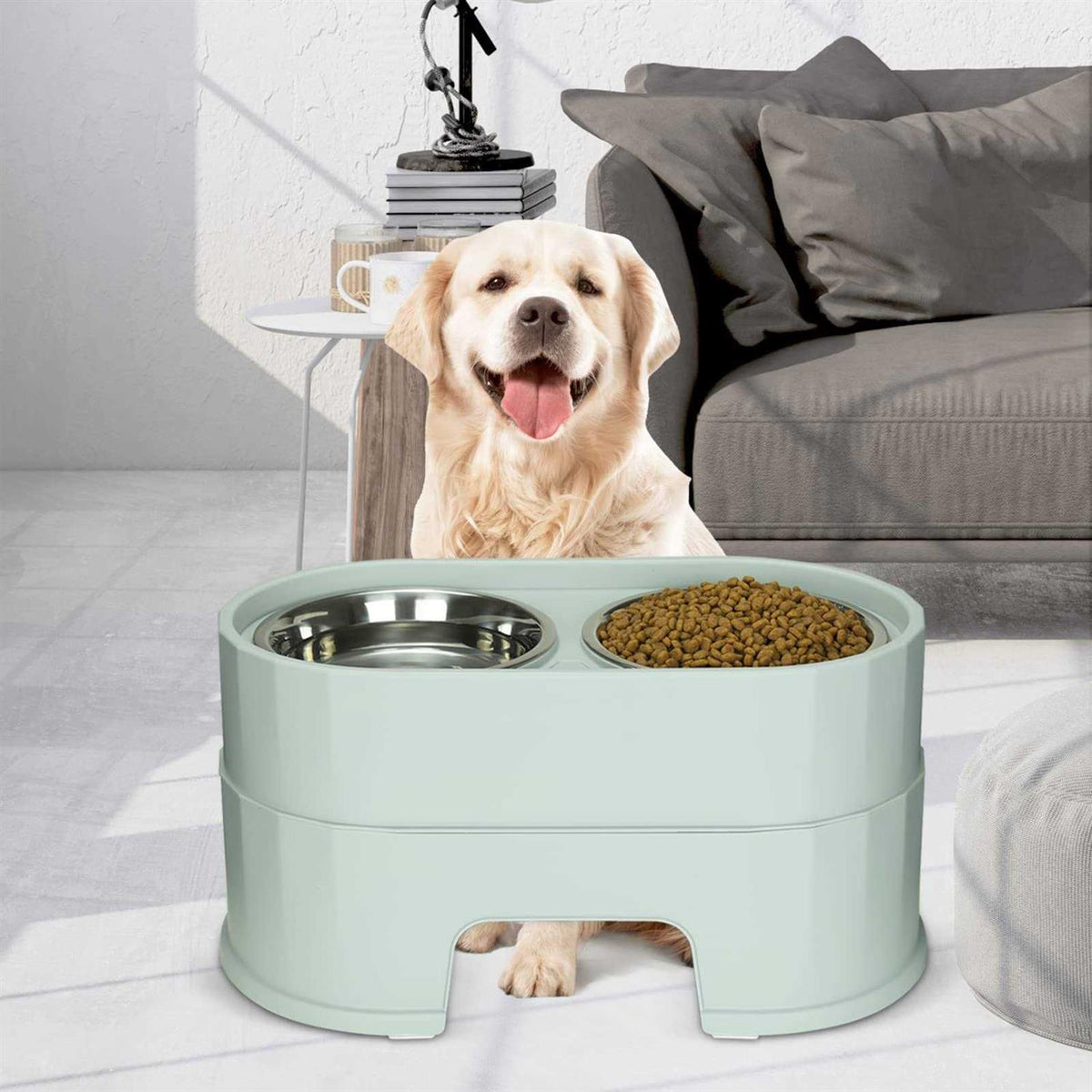 Raised Stainless Steel Dog Bowls R1361