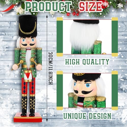 12 Inch Wooden Nutcracker Figures Christmas Decorations F359