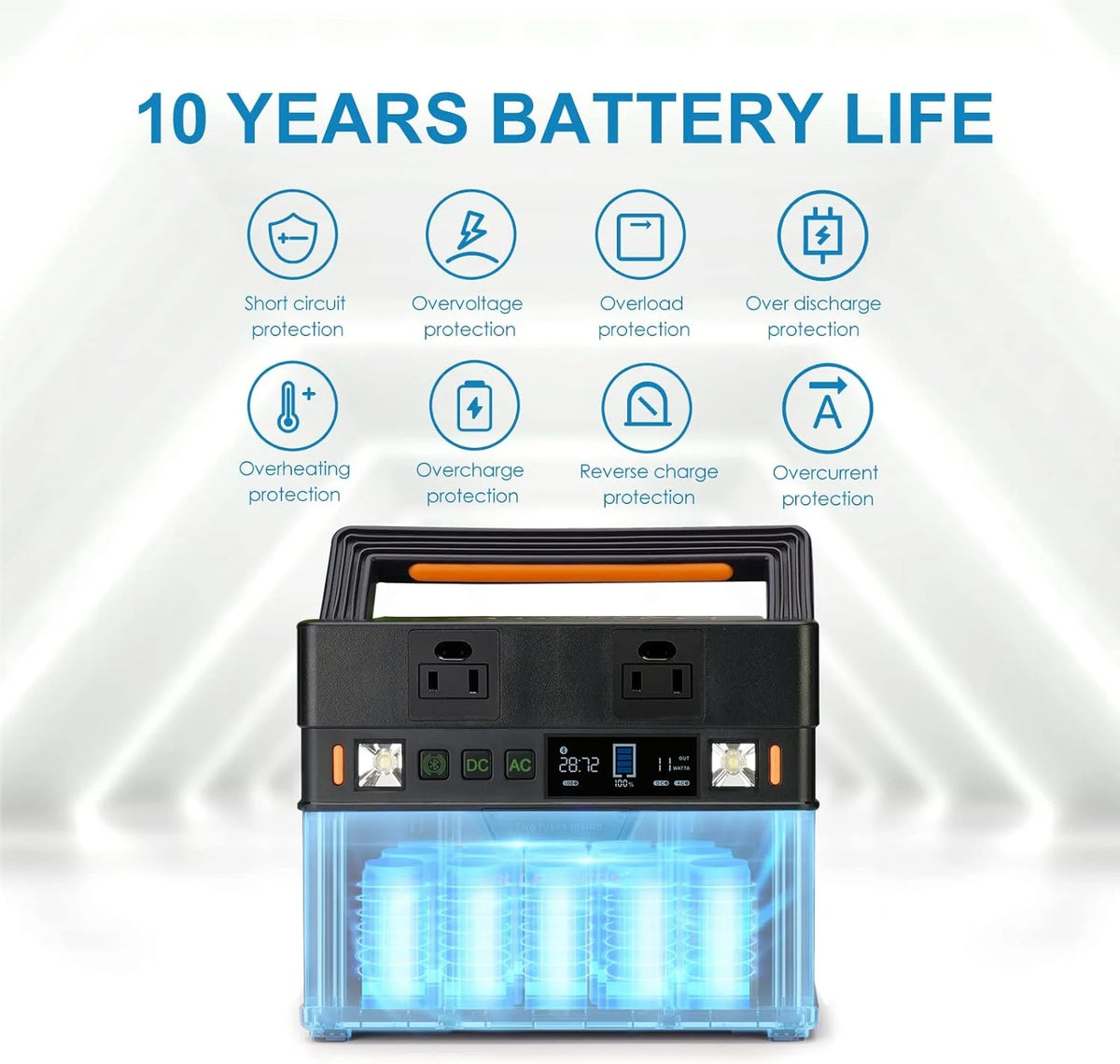 288Wh Portable Power Station with 300 Watt AC Outlets I8713