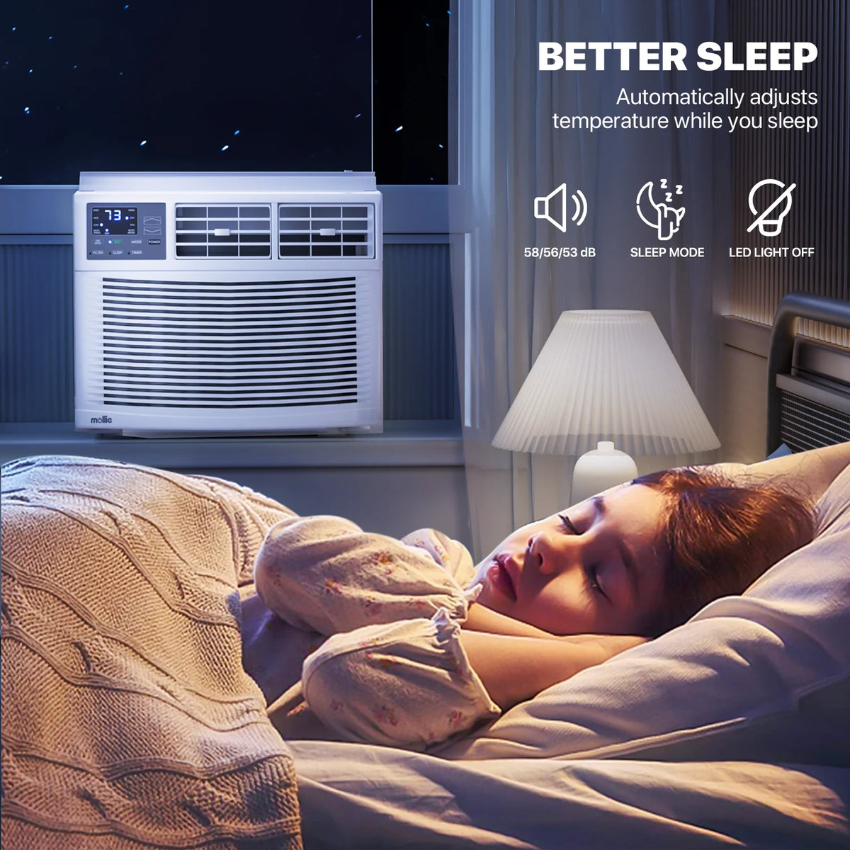 6,000 BTU Smart Window Air Conditioner with WiFi, White R5196