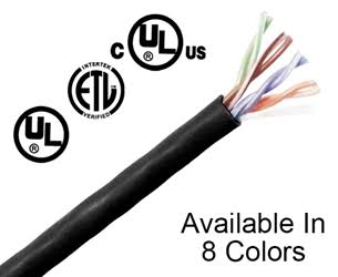 Cat5e Plenum Bulk Ethernet Cable, Cmp UL Listed, Solid Copper UTP, 24 AWG 1000ft White P387206