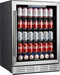 24 inch Beverage Refrigerator with Blue Interior Light L5029