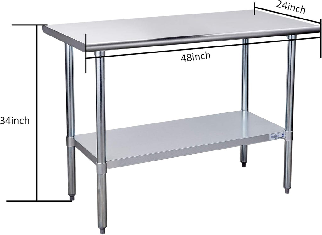 Stainless Steel Commercial Work Table with Undershelf 24×48 Inch S110