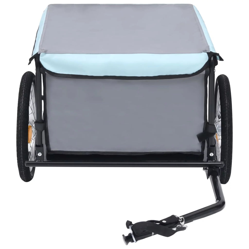 Bike Cargo Trailer Black and Blue 143.3 lb T941