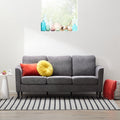 Charcoal Fabric Upholstered Sofa R686