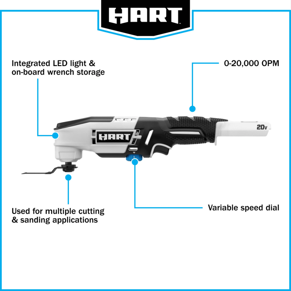 Cordless Oscillating Multi-Tool with Accessories U3484