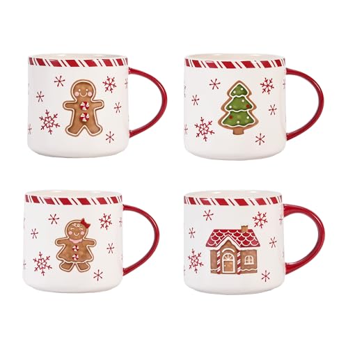 Ceramic Mug Set of 4, 16oz L9171