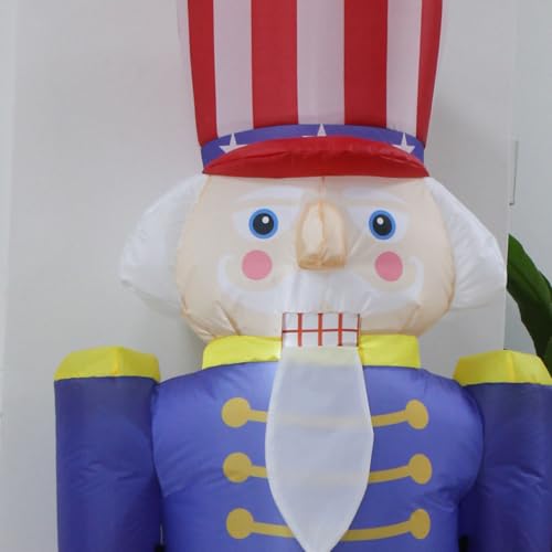 8Ft Patriotic Nutcracker Inflatable Decoration Z5890