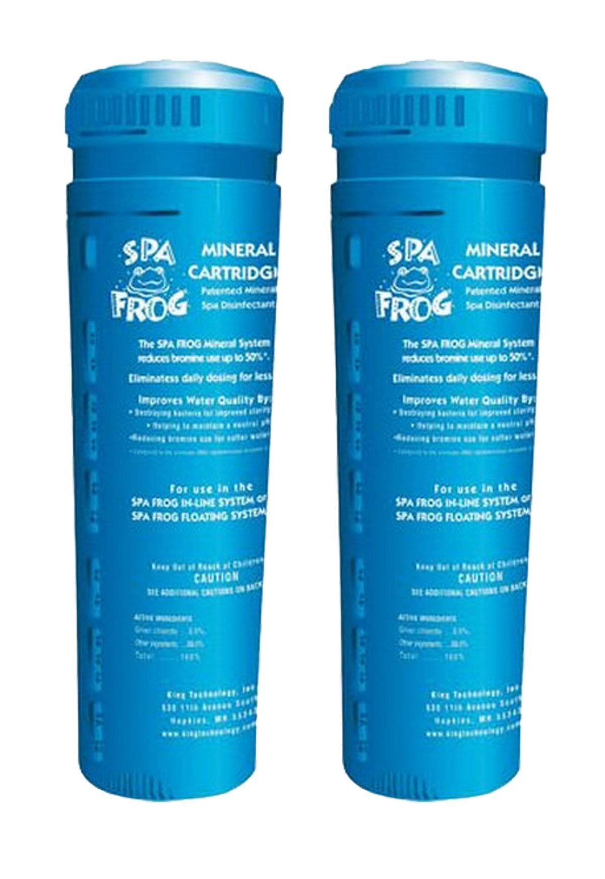 2 Pool Frog Spa Tub Replacement Floating Mineral Sanitizer Cartridges H50123
