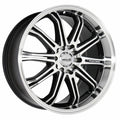 Machined Black 16x7 4x100 4x4.5 40mm Wheels Q9395