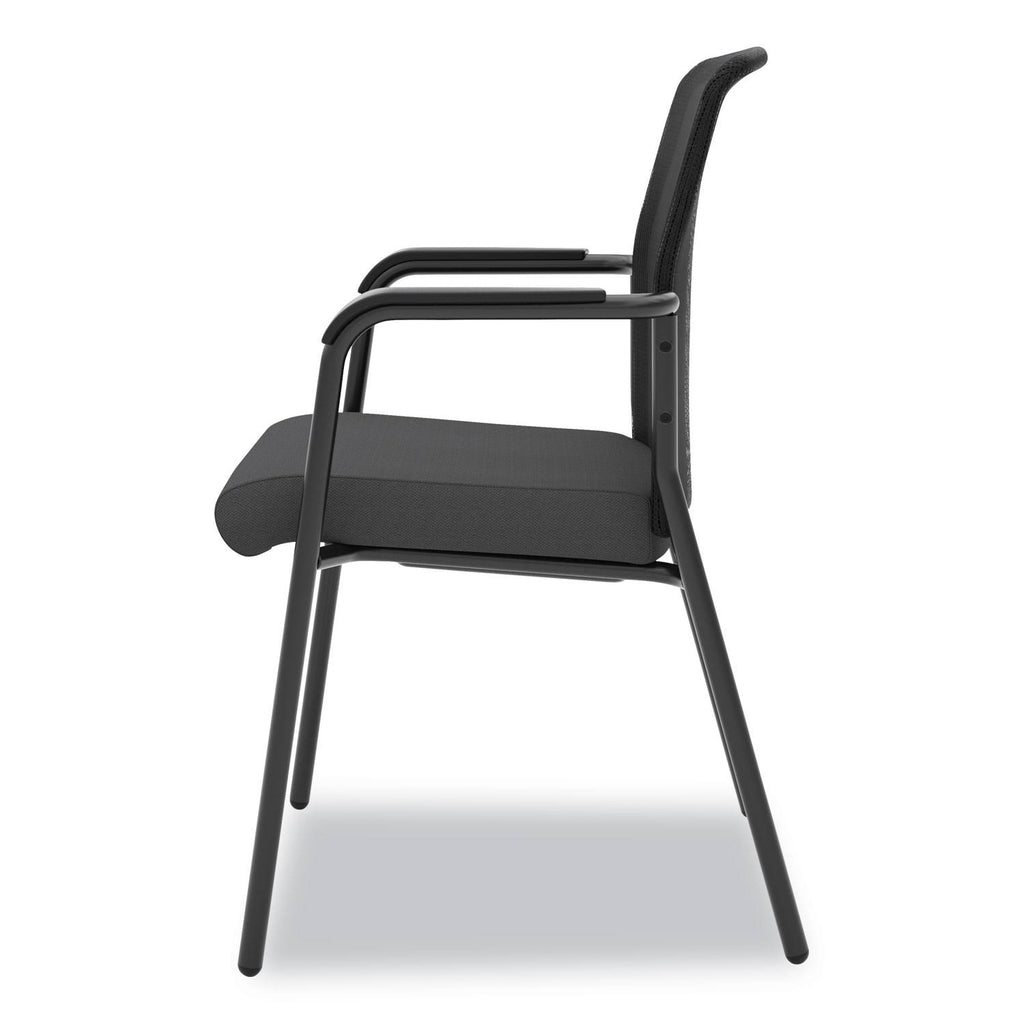 Black Mesh Back Multi-Purpose Chair with Arms P579321