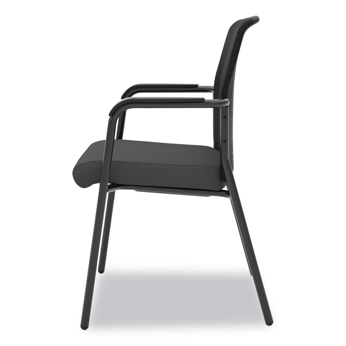 Black Mesh Back Multi-Purpose Chair with Arms P579321