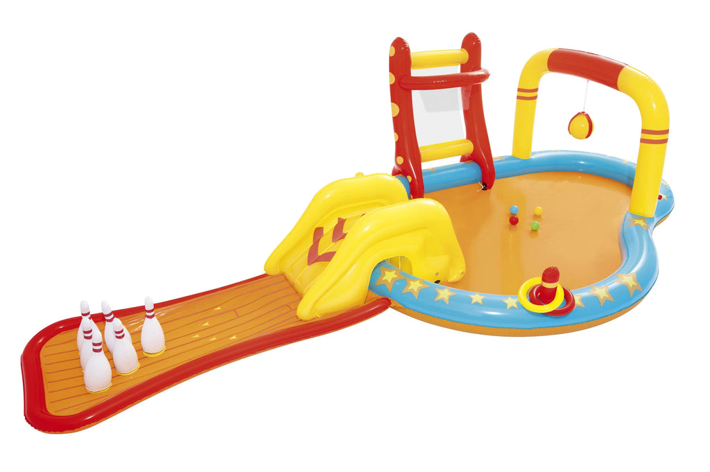 Inflatable Play Pool Center with Slide E2037