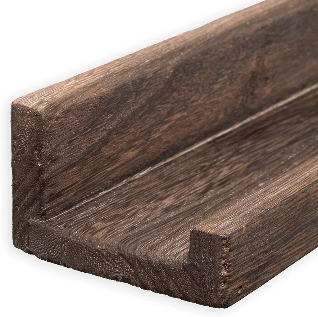 72" Narrow Wooden Floating Shelf Set of 2 M401463