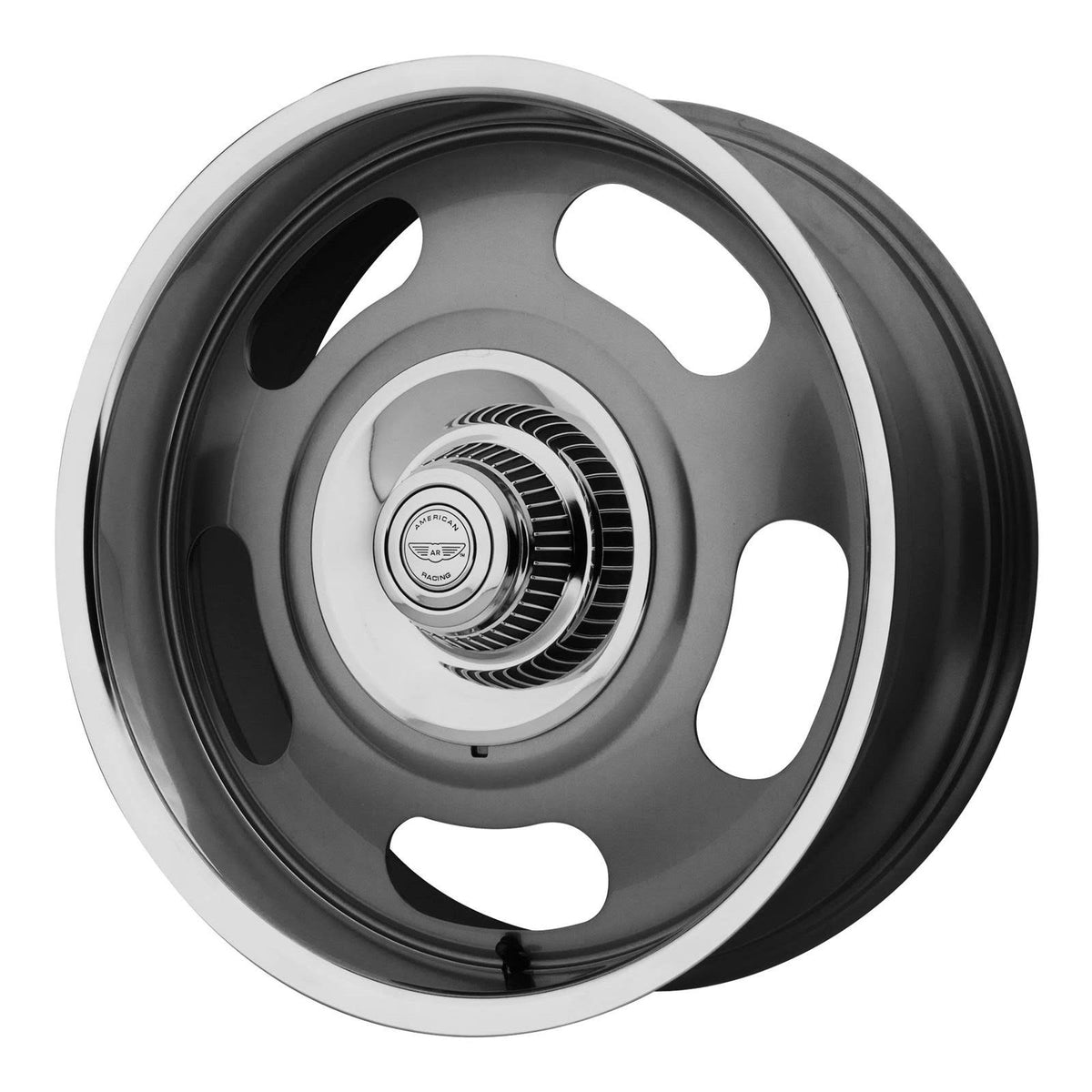 Mag Gray Center w/ Polished Lip Wheel C6581