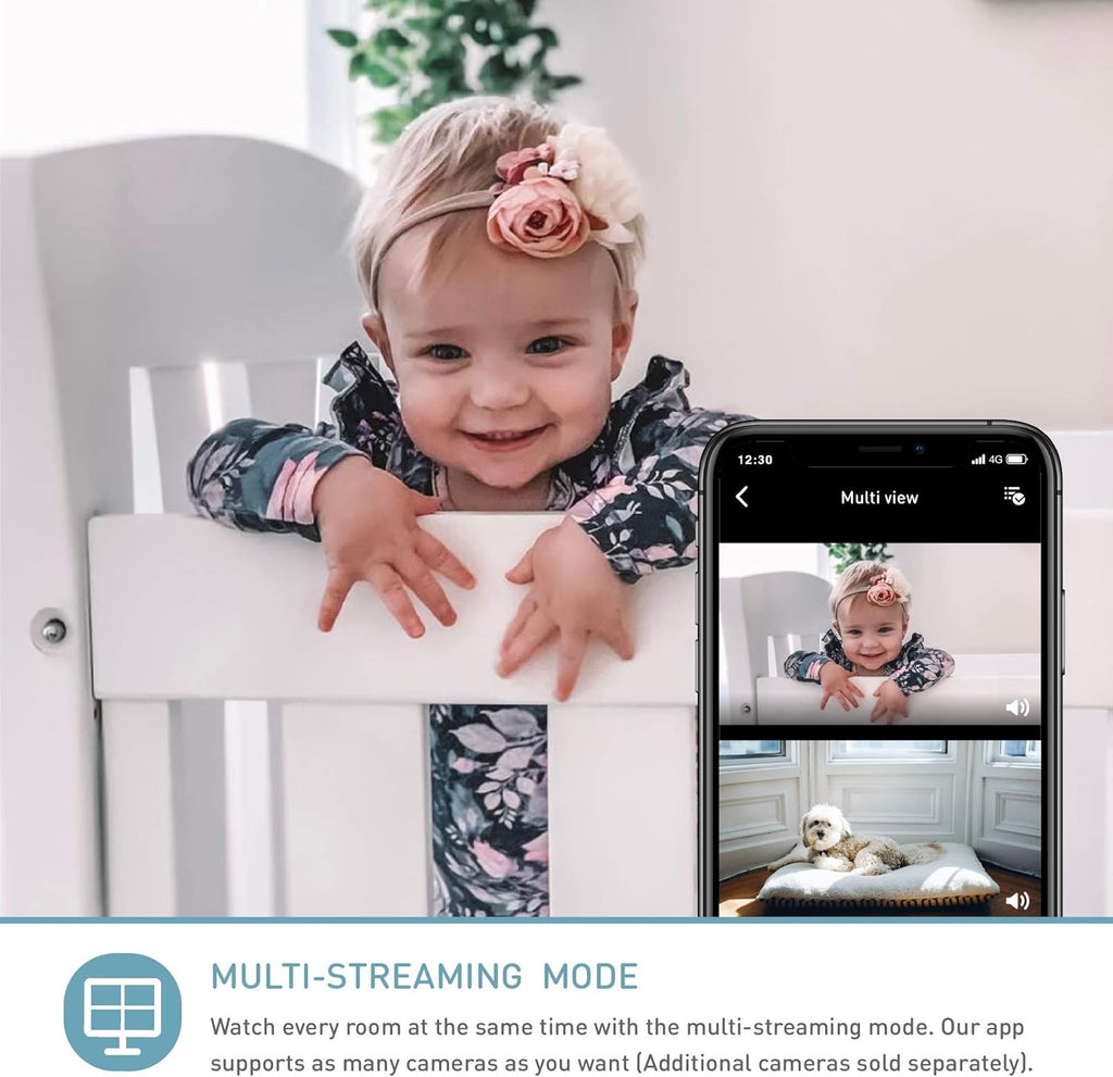 Smart WiFi Baby Monitor with True Crying Detection W54013