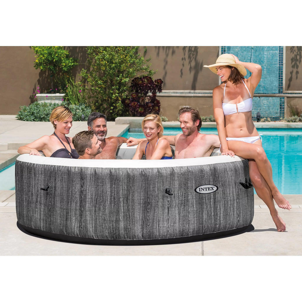 6 Person Inflatable Hot Tub Bubble Jet Spa R51670