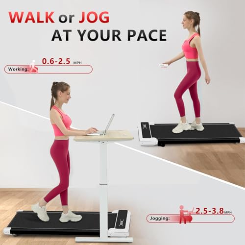 3-in-1 Walking Pad with Incline, 2.5 HP Under Desk Treadmill, 265 LBS Compact Treadmill with LED Display R33414