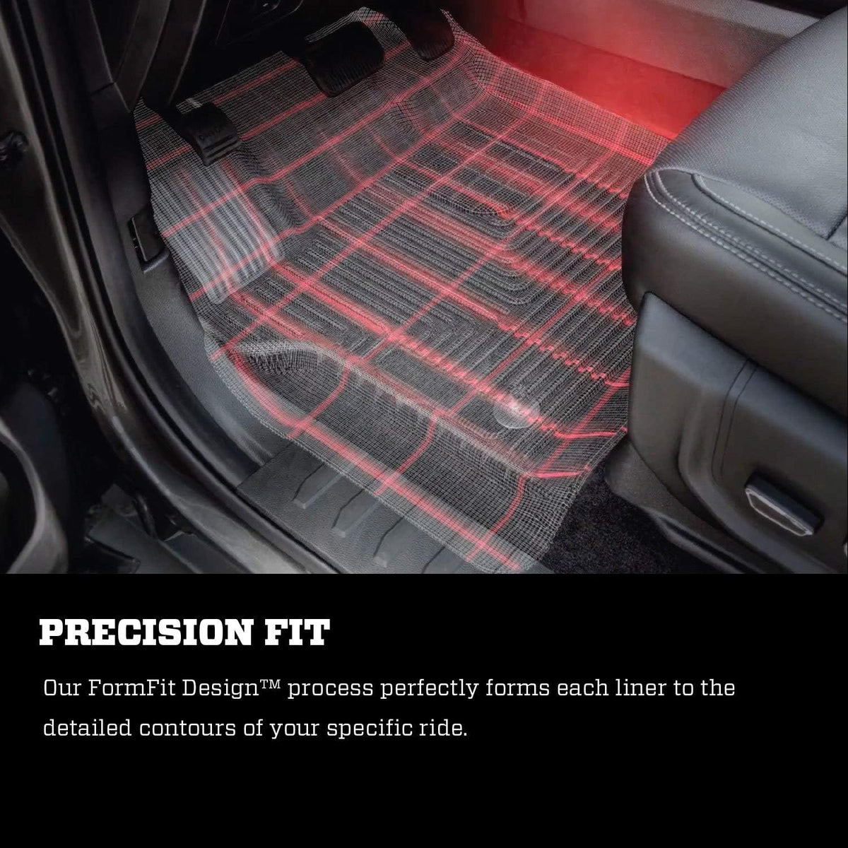 Black Front Floor Liners 2 Pcs D65219