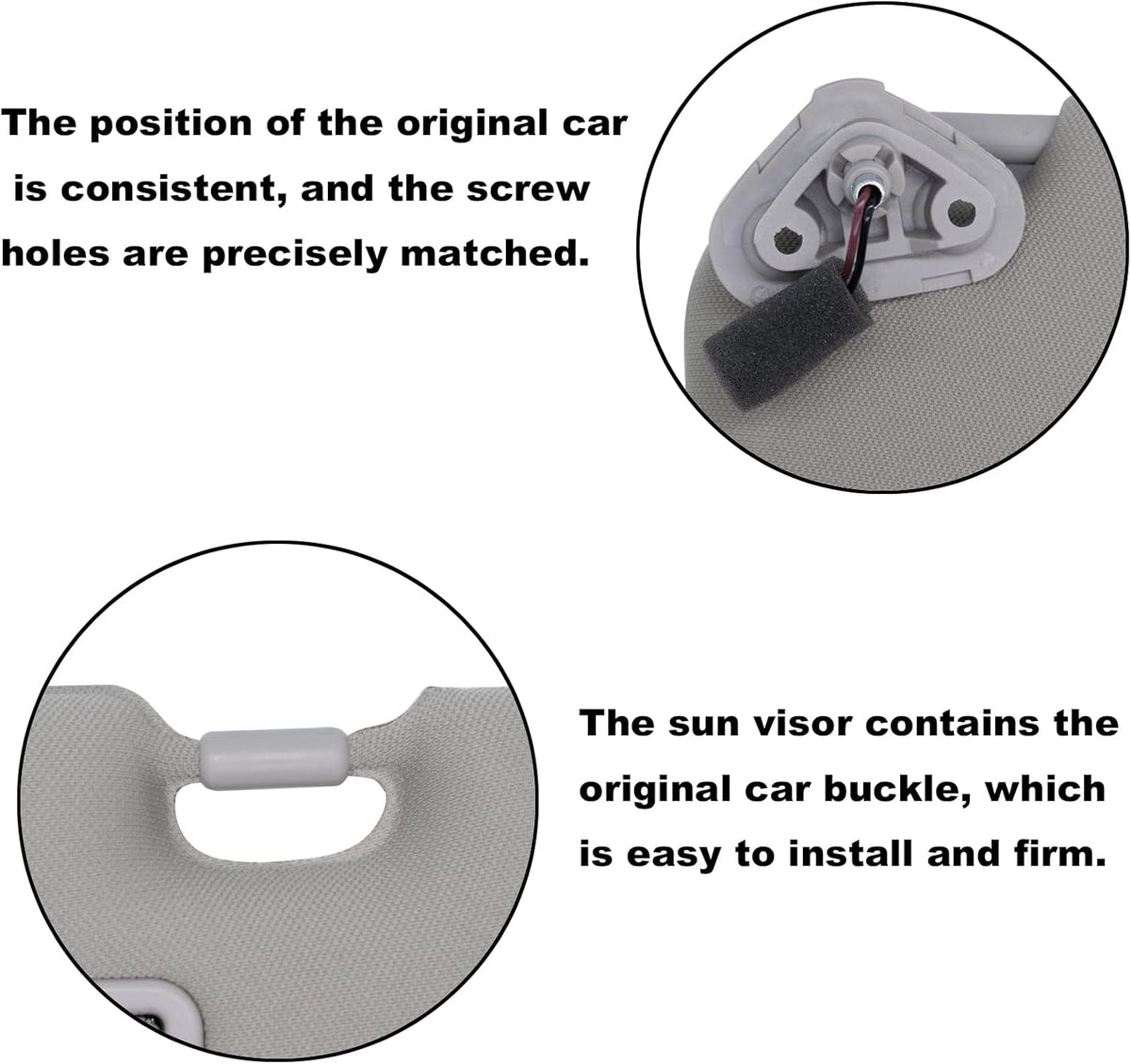 Grey Sun Visor Pack of 2 V3504