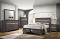 Gray Queen Size Solid Wood Bedroom Furniture 4pc Set L634