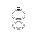 Wrought Iron Spout Escutcheon Q6235