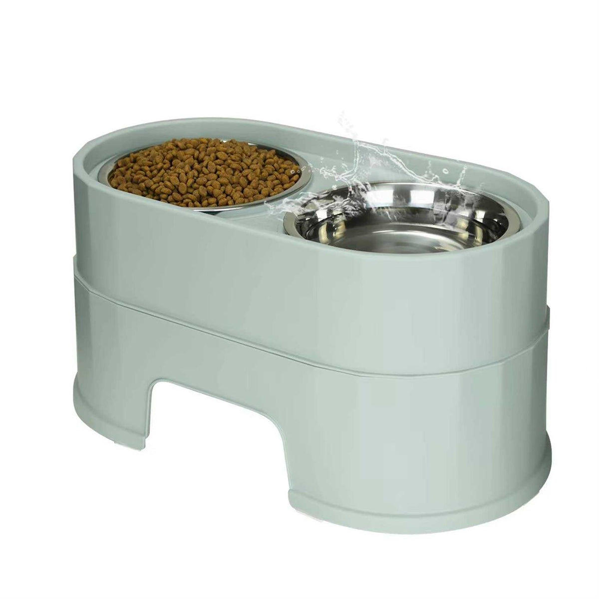 Raised Stainless Steel Dog Bowls R1361