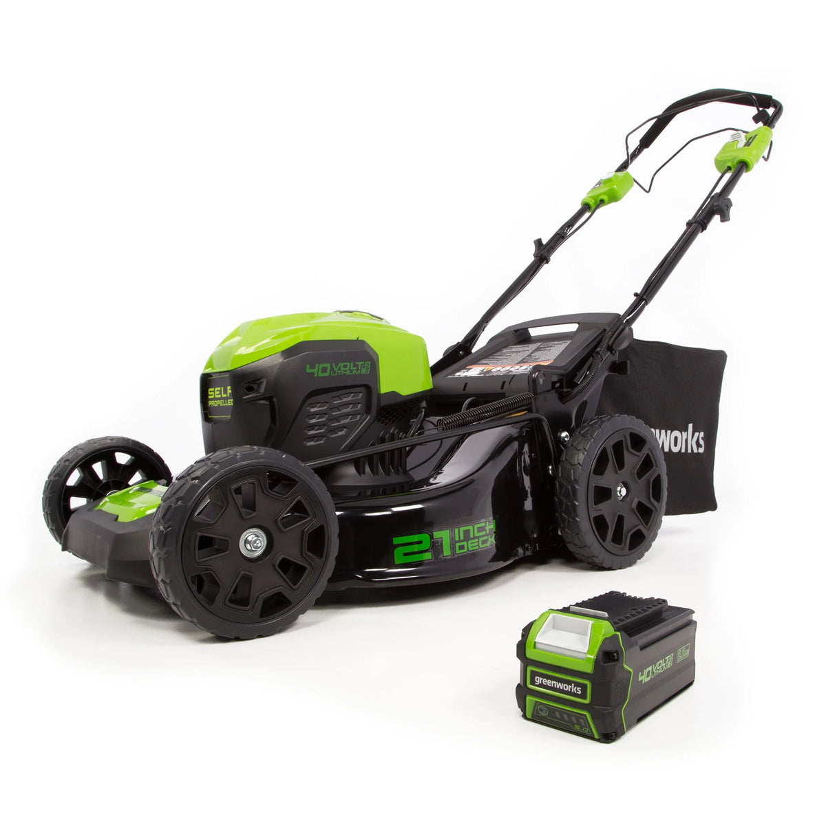 40V Self-Propelled Lawn Mower with 5.0 Ah Battery & Charger D43151