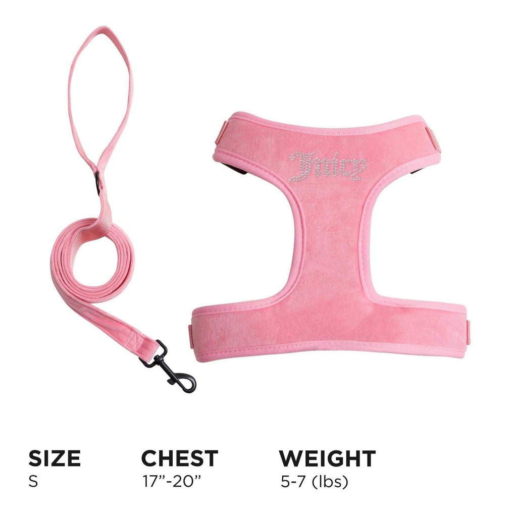 Velour Pet Harness and Leash Set A4741