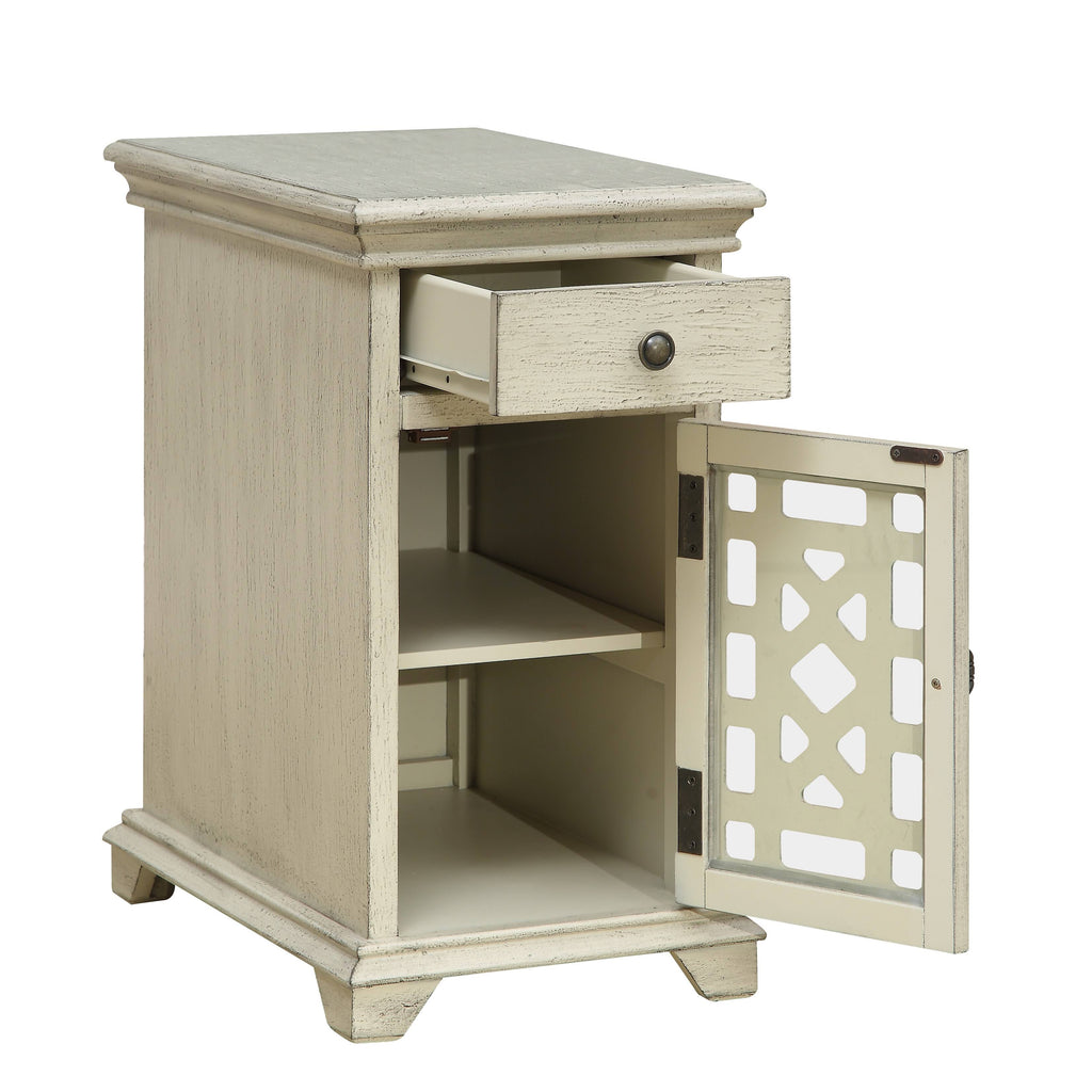 One Drawer One Door Chairside Cabinet S76371