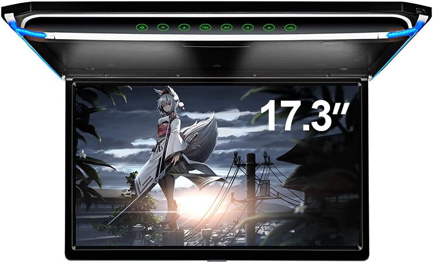 17.3 Car Overhead Flip Down Monitor with HDMI IR FM USB SD D703