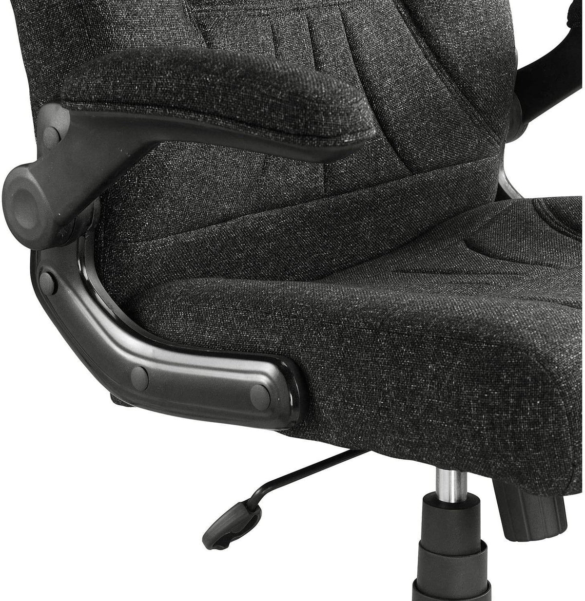 Black Fabric Mid Back Executive Chair with Arms P780652