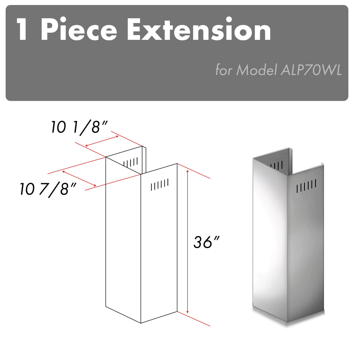 Chimney Extension for 10ft Ceiling Q38968
